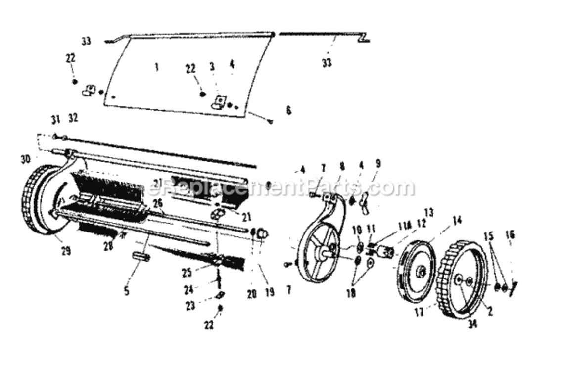 Page A Diagram and Parts List for 426260912  Craftsman Leaf Blower / Vacuum