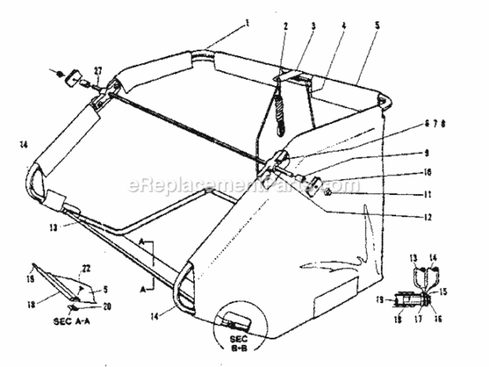 Page C Diagram and Parts List for 42626091  Craftsman Leaf Blower / Vacuum