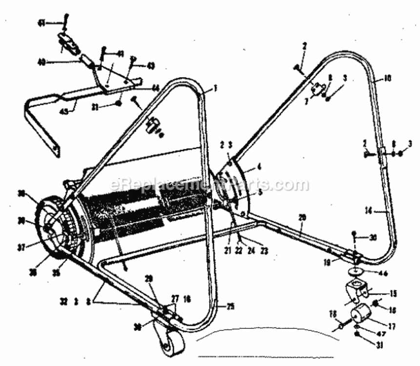 Page B Diagram and Parts List for 426260921  Craftsman Leaf Blower / Vacuum