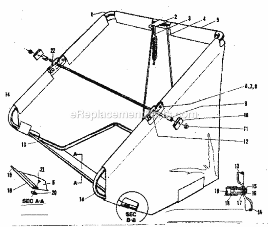 Page C Diagram and Parts List for 426260921  Craftsman Leaf Blower / Vacuum