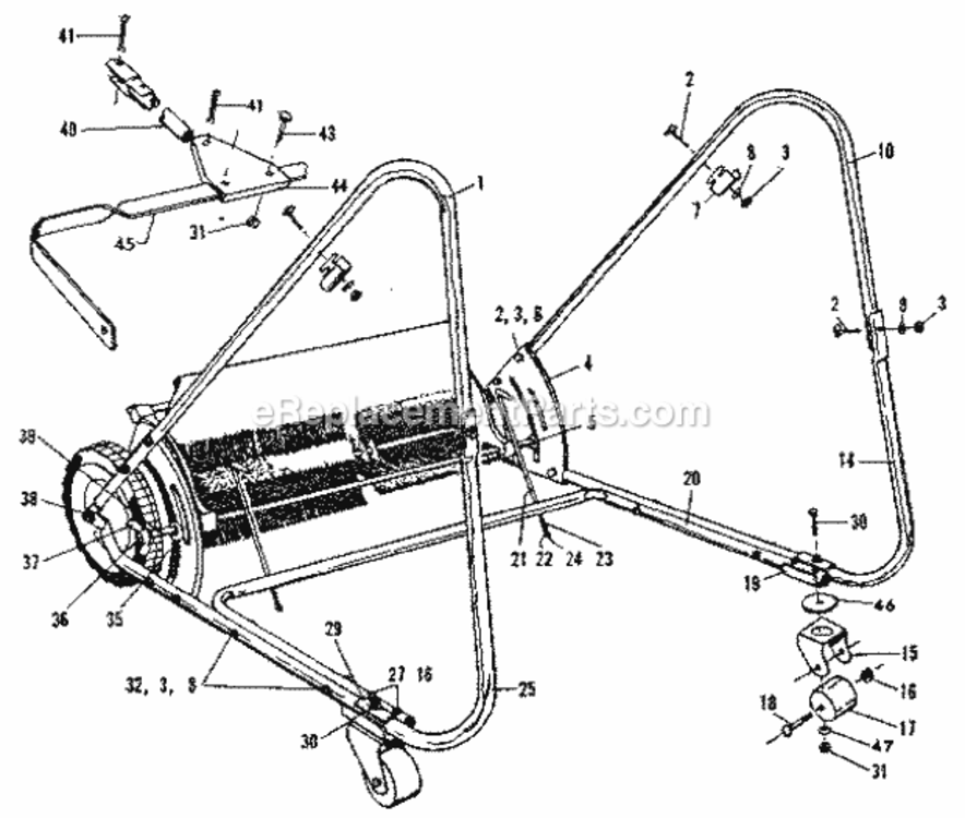 Page B Diagram and Parts List for 426260922  Craftsman Leaf Blower / Vacuum