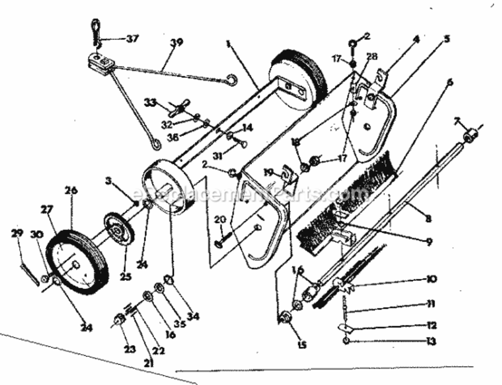 Page A Diagram and Parts List for 42626094  Craftsman Leaf Blower / Vacuum