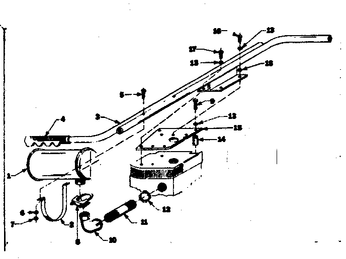 Muffler Assembly Diagram and Parts List for 580321841  Craftsman Engine
