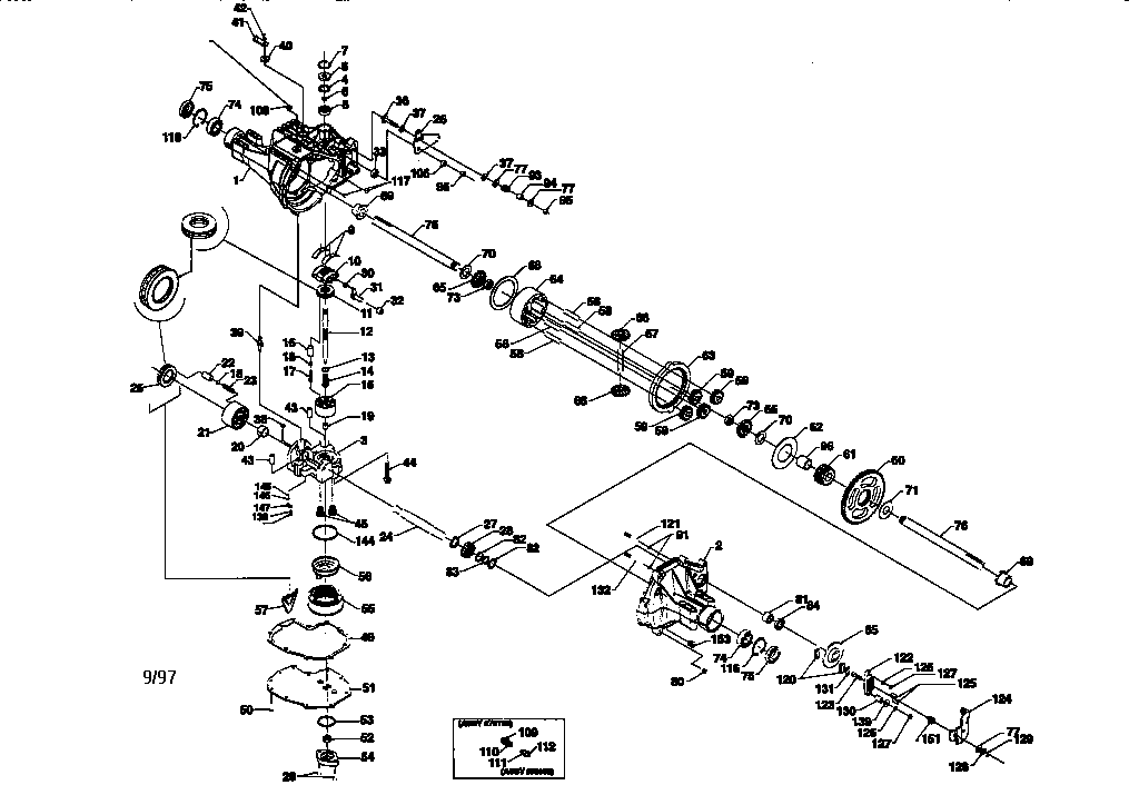 Hydro Gear Transaxle-314-3000 Diagram and Parts List for 917314-3000  Craftsman Lawn Tractor