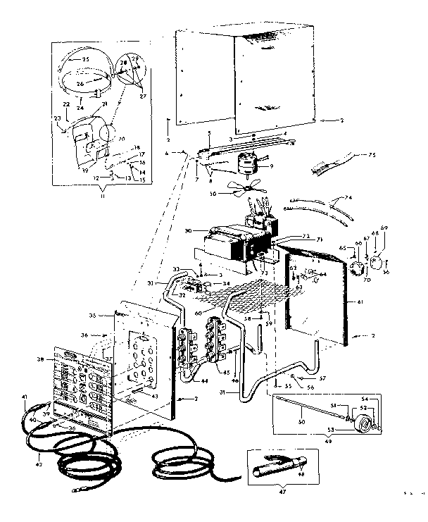 Unit Diagram and Parts List for 11320155  Craftsman Welder