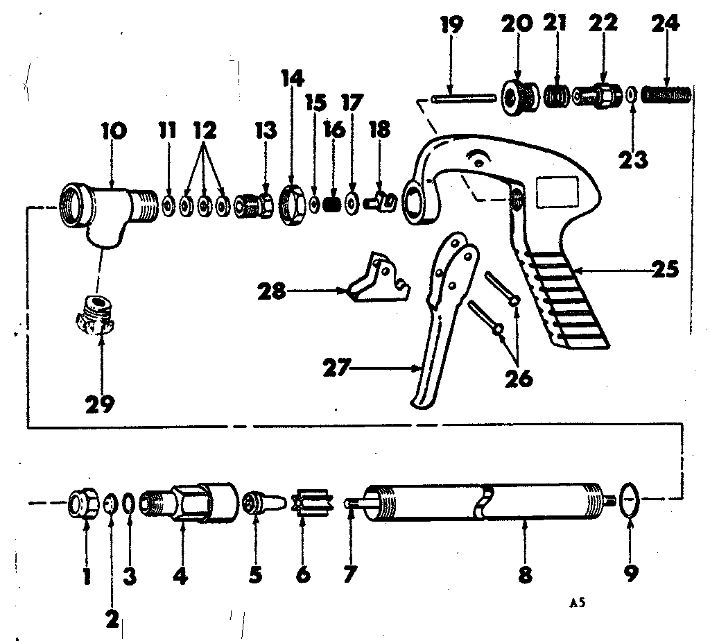 Replacement Parts Diagram and Parts List for 471473010  Craftsman Pressure Washer