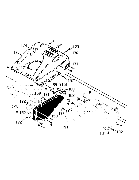 Belt Cover Components Asm Diagram and Parts List for 536886750  Craftsman Snow Blower