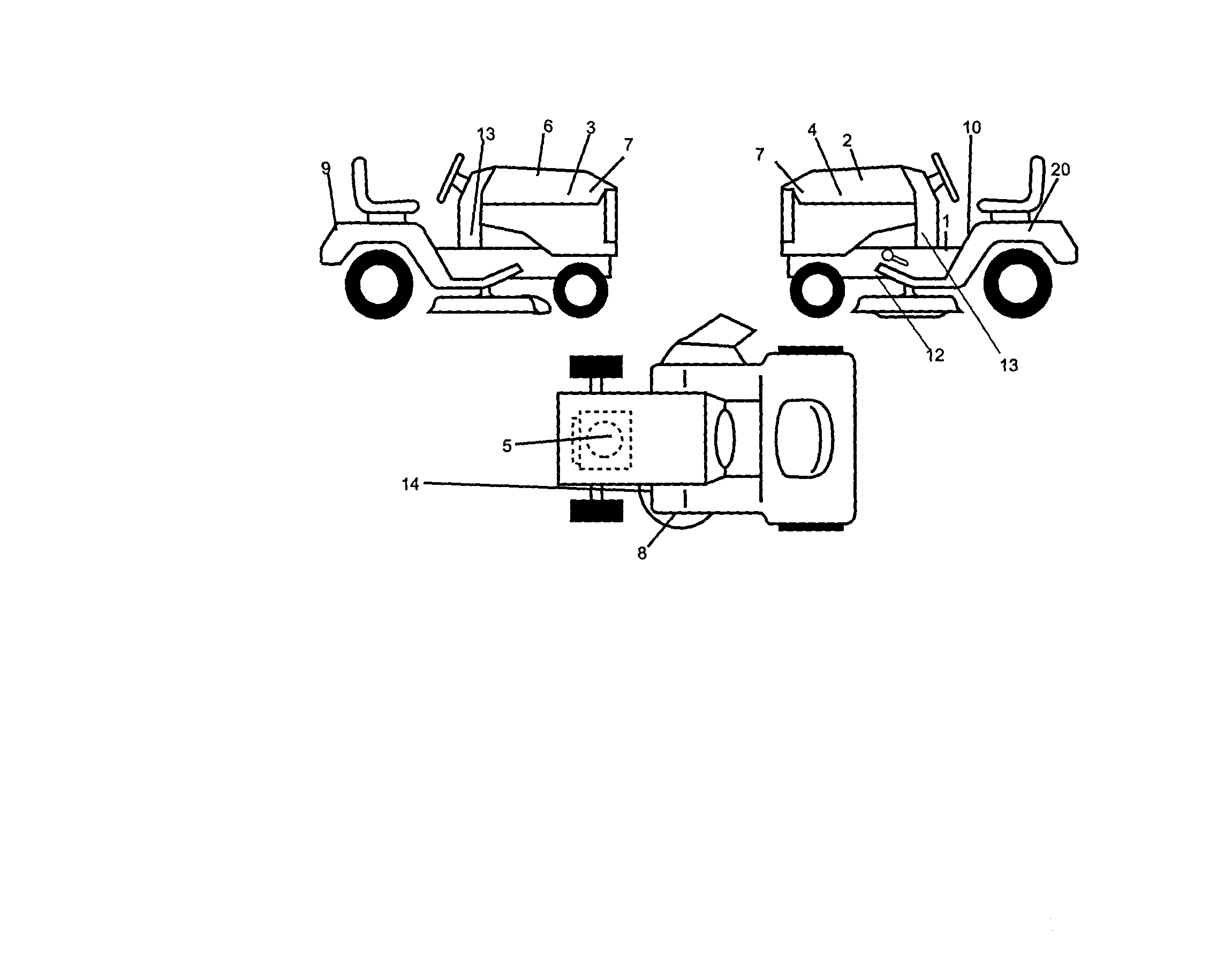 Decals Diagram and Parts List for 917271633  Craftsman Lawn Tractor