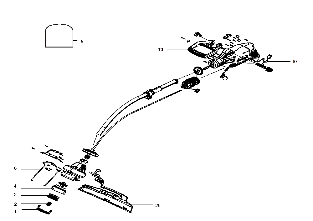 Diagram Diagram and Parts List for CMESTHOS912 Type 1 Craftsman Trimmer