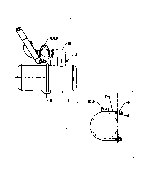 Muffler Assembly Diagram and Parts List for 5803126-5  Craftsman Engine
