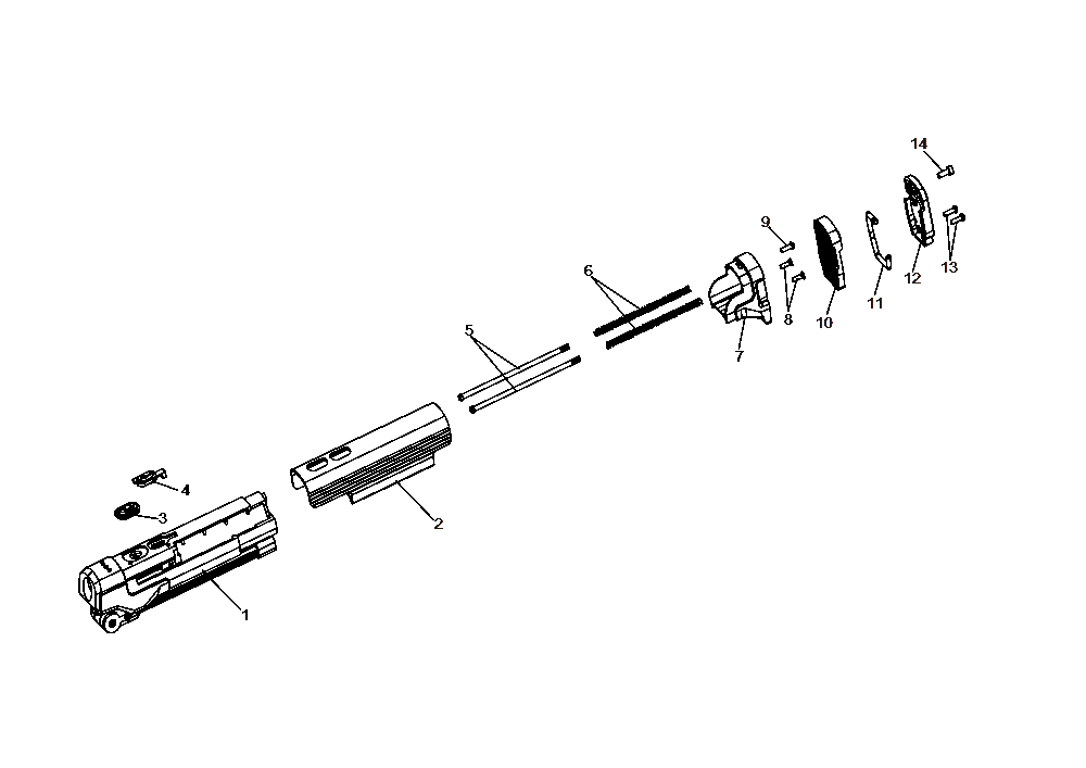 Diagram Diagram and Parts List for CMMT25165 Type 1 Craftsman Worklight & Flashlight