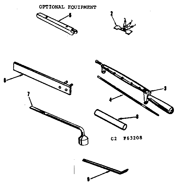 Optional Equipment Diagram and Parts List for 91763208  Craftsman Chainsaw