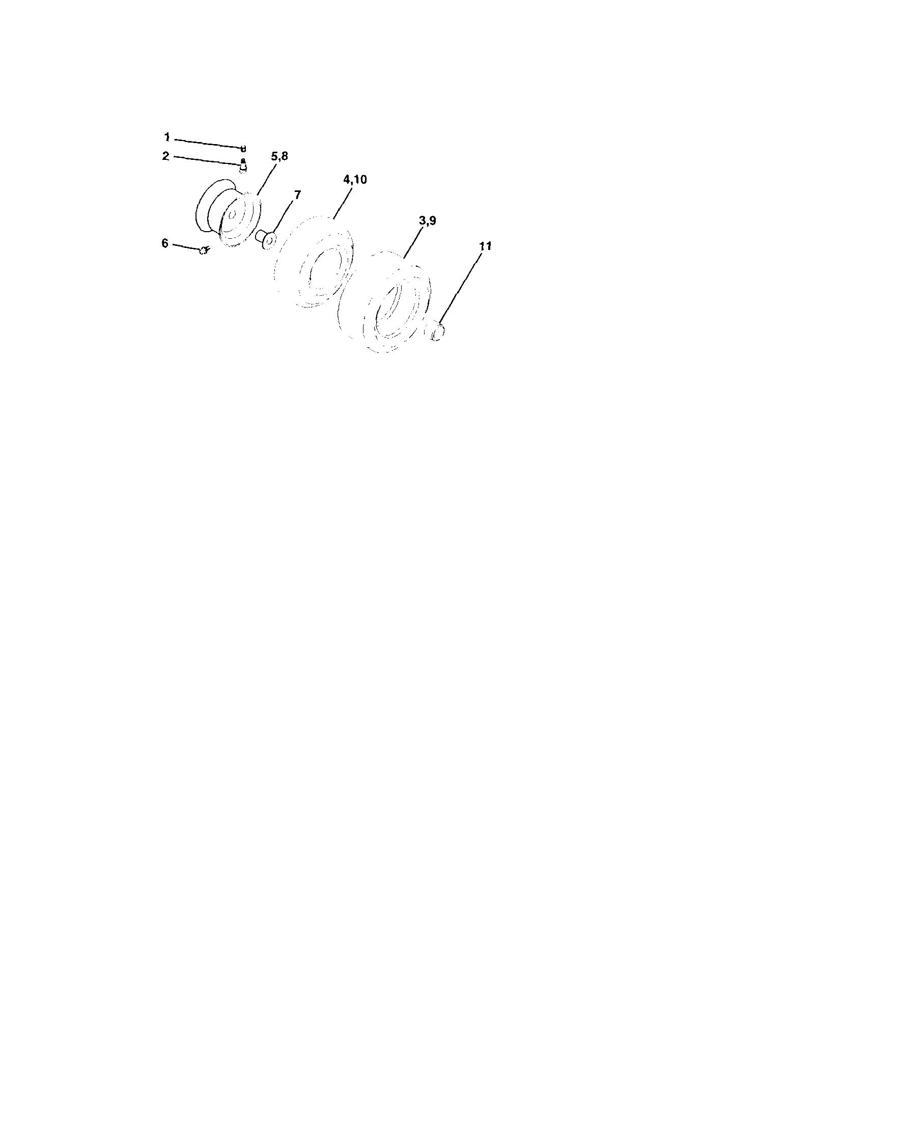 Wheels And Tires Diagram and Parts List for 917273780  Craftsman Lawn Tractor
