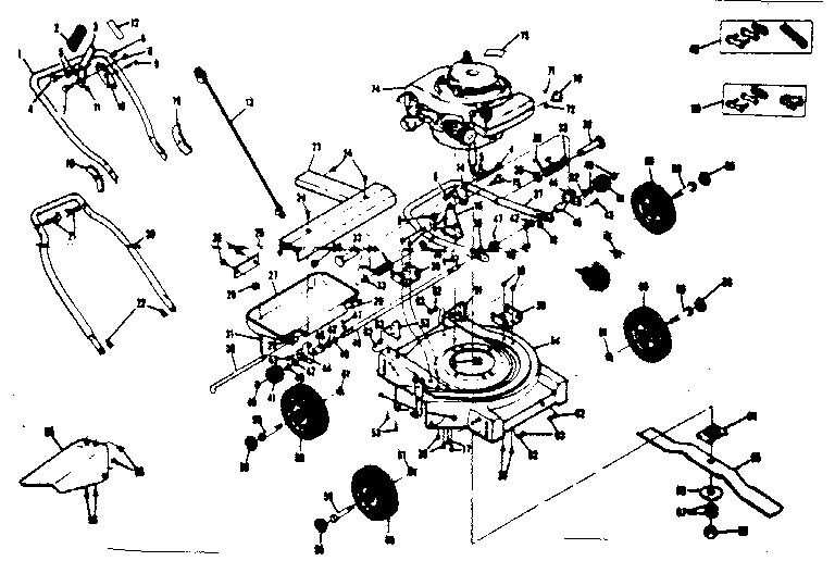 Unit Parts Diagram and Parts List for 13197810  Craftsman Lawn Mower