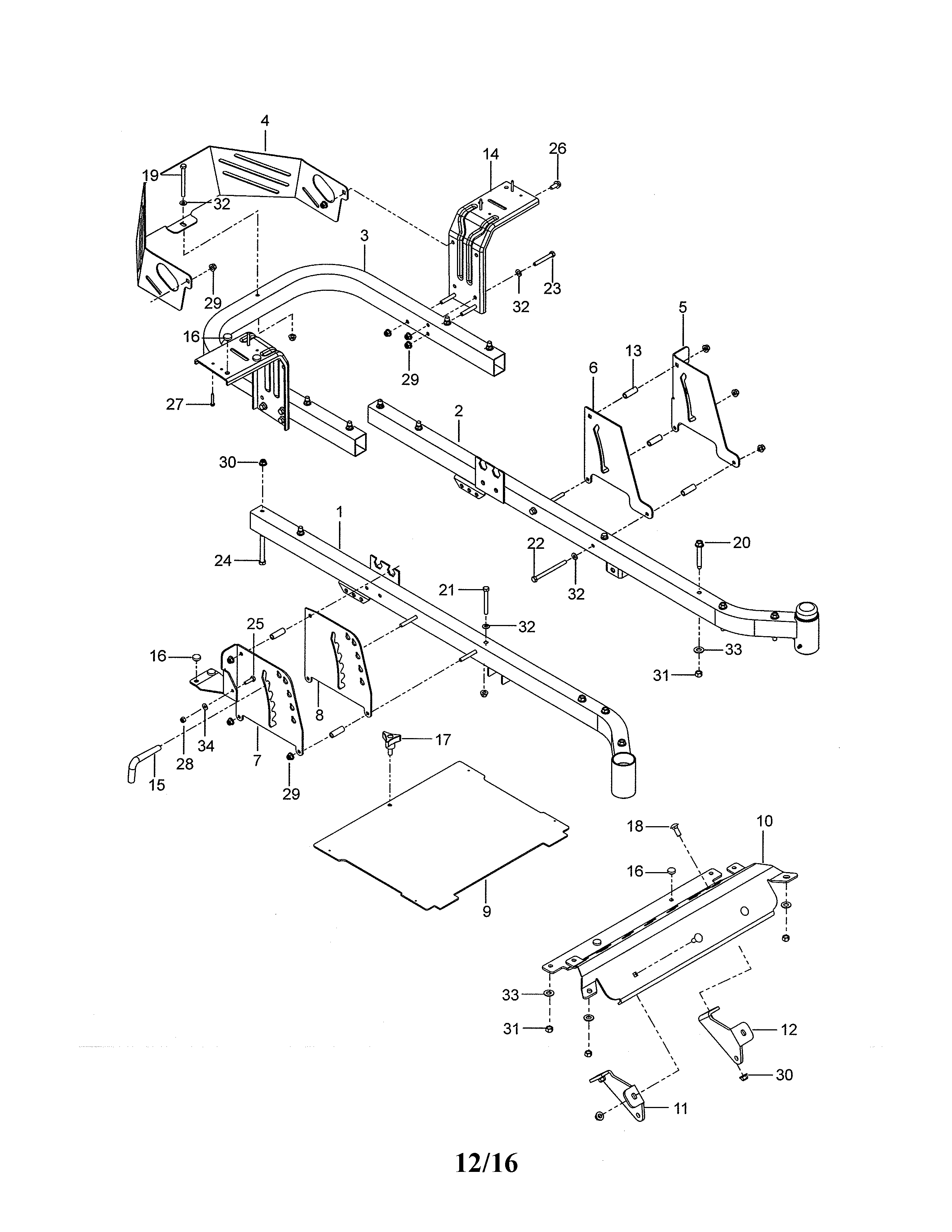 Frame Diagram and Parts List for 917277730  Craftsman Engine