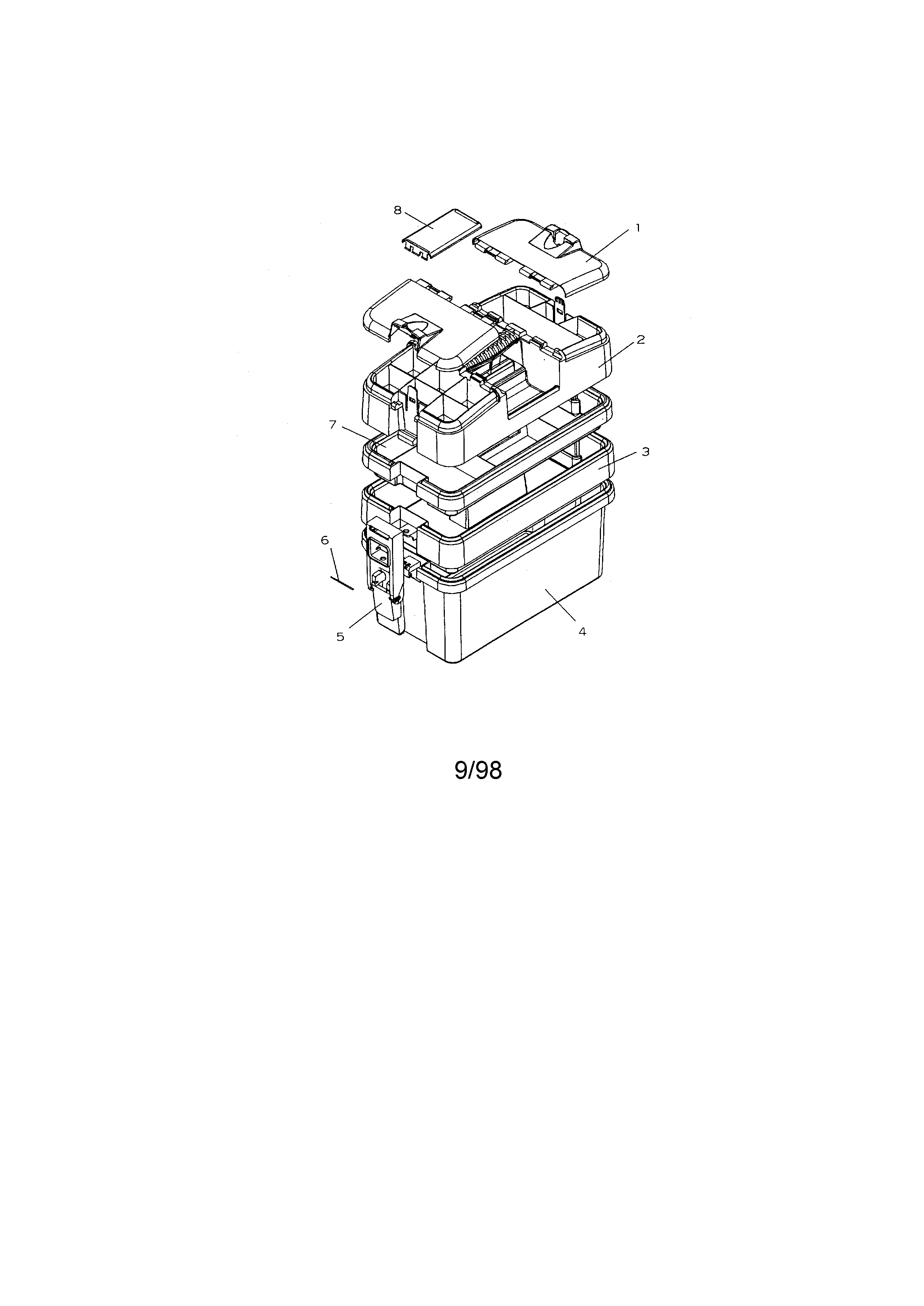 Tool Organizer Ii Diagram and Parts List for 706651890  Craftsman Tool Stand & Cart