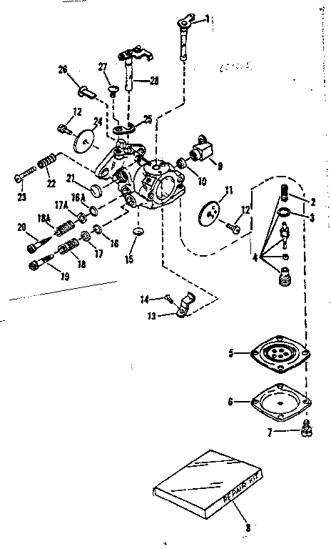 Pump Diagram and Parts List for 91763205  Craftsman Chainsaw