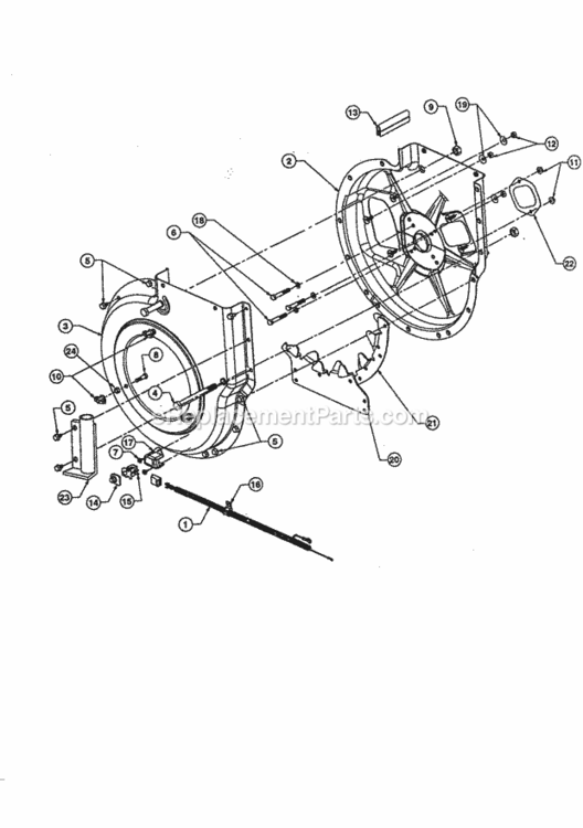 Page B Diagram and Parts List for 48624515  Craftsman Chipper Shredder