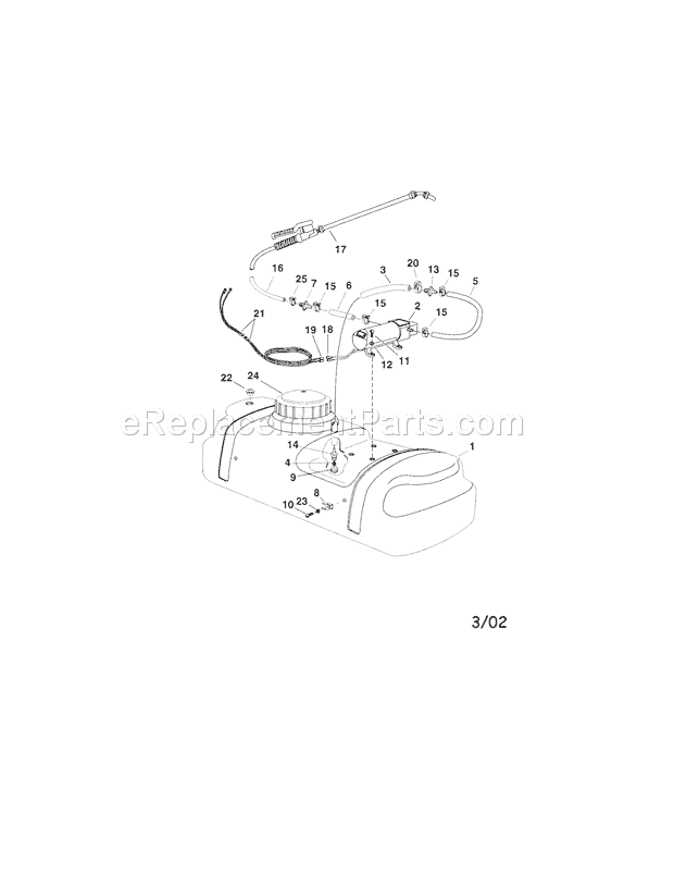 Page A Diagram and Parts List for 486245341  Craftsman Paint Sprayer