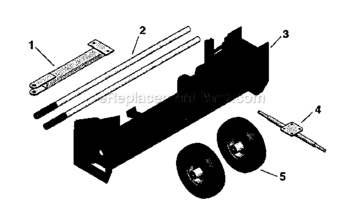 Carton Diagram and Parts List for 48624540  Craftsman Log Splitter