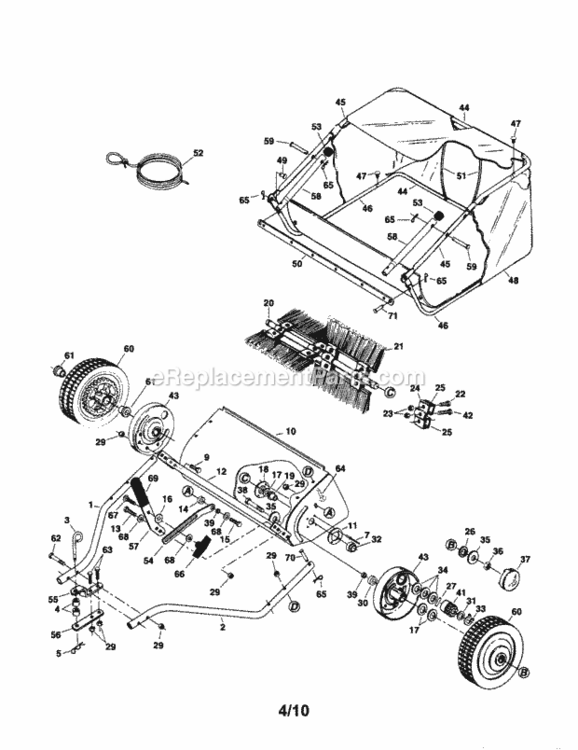 Page A Diagram and Parts List for 48624783  Craftsman Leaf Blower / Vacuum