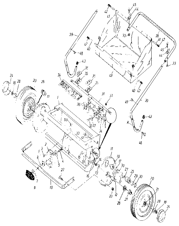 Replacement Parts Diagram and Parts List for 486240361  Craftsman Lawn Tractor