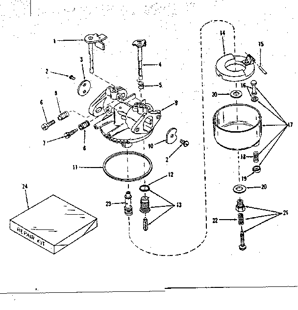 Carburetor No. 29993 (lmg-154) Diagram and Parts List for 143105021  Craftsman Engine