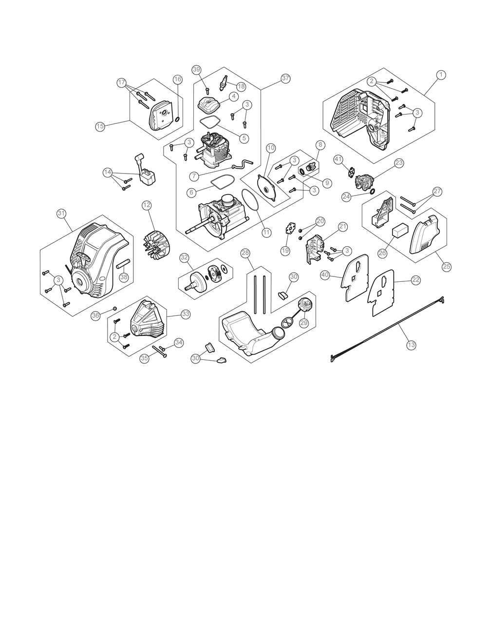 Diagram Diagram and Parts List for CMXGTAMD30SA Type 2020 Craftsman Trimmer