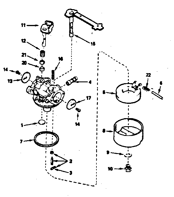Replacement Parts Diagram and Parts List for 143632410  Craftsman Lawn Mower