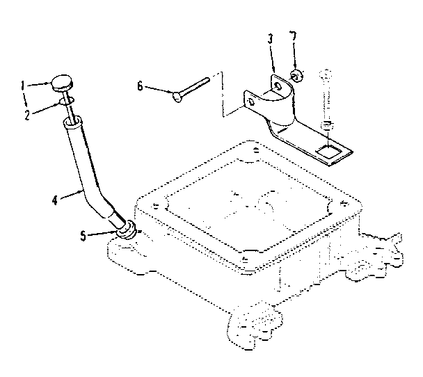 Oil Fill Tube & Bracket Diagram and Parts List for 73910896B  Craftsman Engine