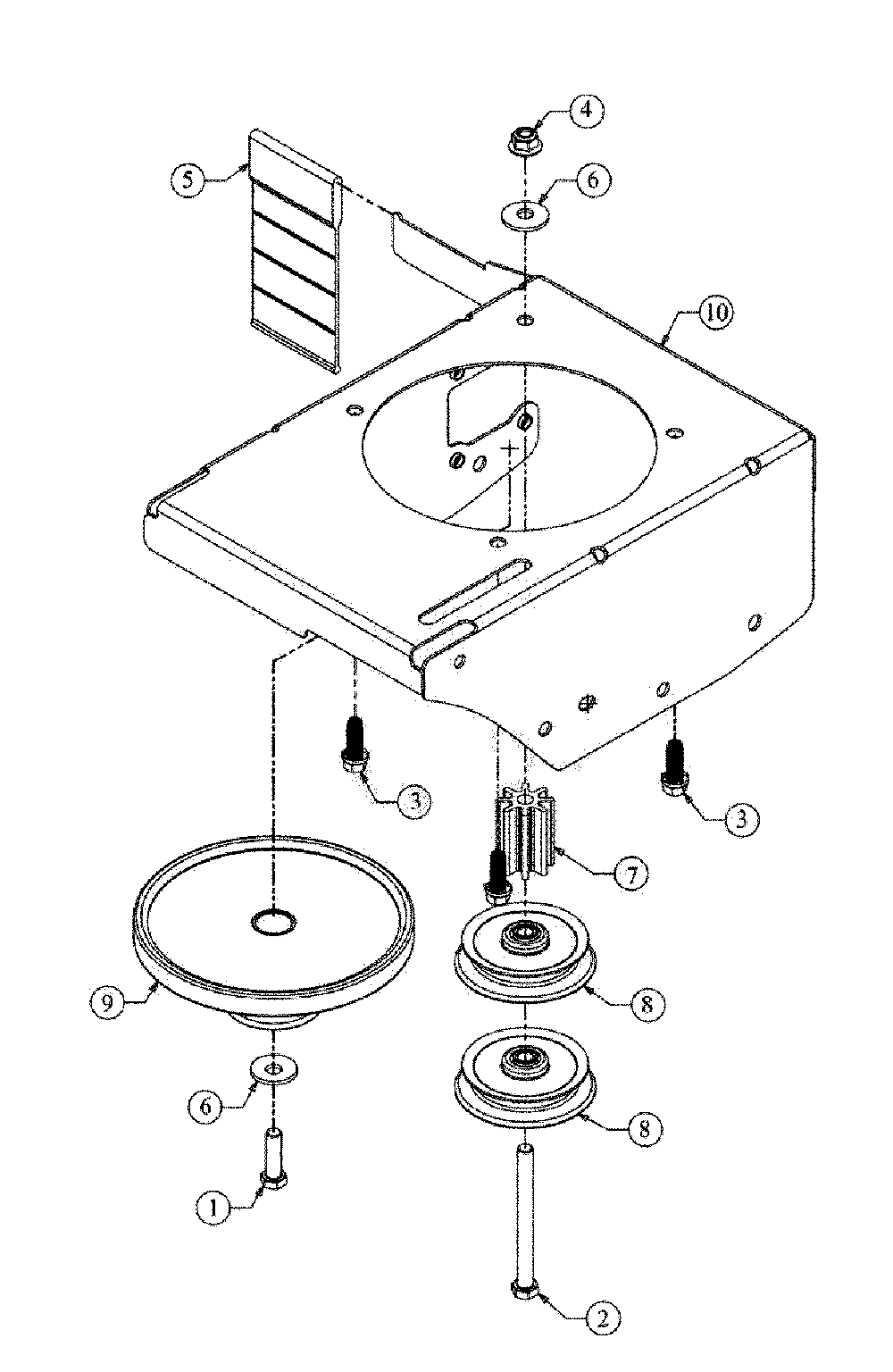 Frame assembly Diagram and Parts List for CMXGKAM1158708  Craftsman Edger