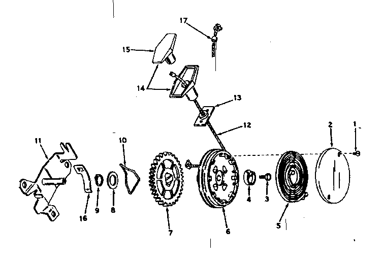 Side Mount Rewind Starter No. 590429a Diagram and Parts List for 143197012  Craftsman Engine