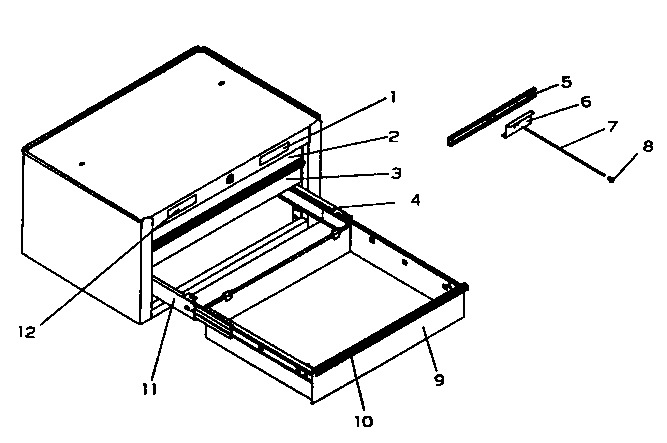 Tool Chest Diagram and Parts List for 706593922  Craftsman Tool Stand & Cart