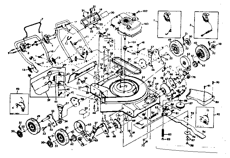 Mower Deck Diagram and Parts List for 131978301  Craftsman Lawn Mower