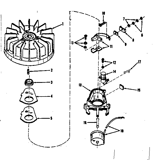 No. 27517 Magneto Diagram and Parts List for 14343202  Craftsman Engine