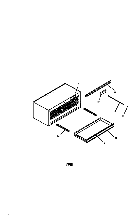 Unit Parts Diagram and Parts List for 706652241  Craftsman Tool Stand & Cart