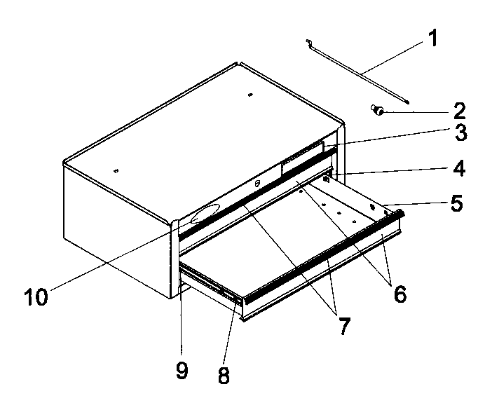 Chest Diagram and Parts List for 706618130  Craftsman Tool Stand & Cart