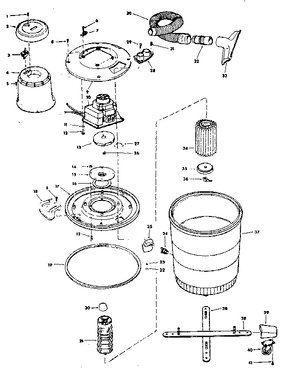 Unit Diagram and Parts List for 113179670  Craftsman Filters & Accessories