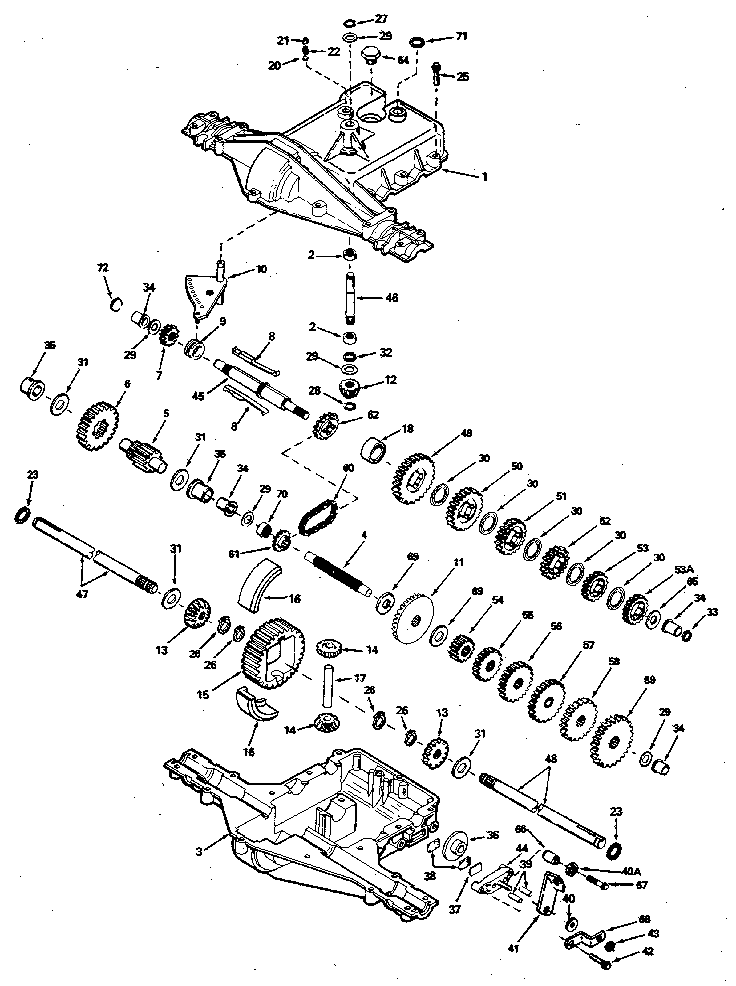 Replacement Parts Diagram and Parts List for 143920-046  Craftsman Lawn Tractor