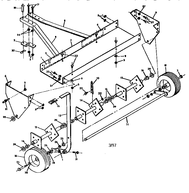 Replacement Parts Diagram and Parts List for 757243481  Craftsman Lawn Tractor