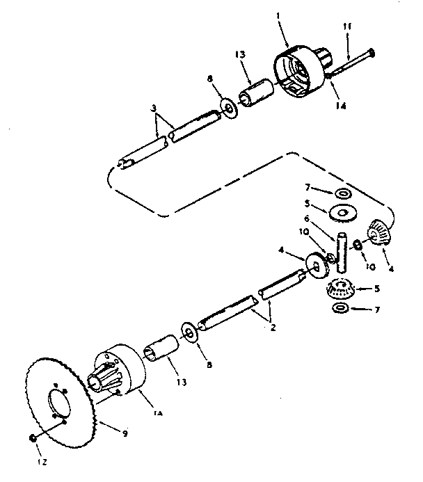 Unit Parts Diagram and Parts List for 143198  Craftsman Lawn Tractor