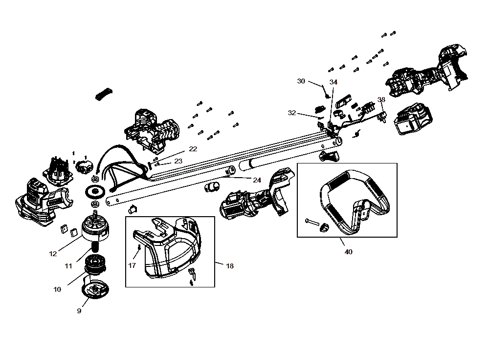 Diagram Diagram and Parts List for CMCST930B Type 1 Craftsman Trimmer