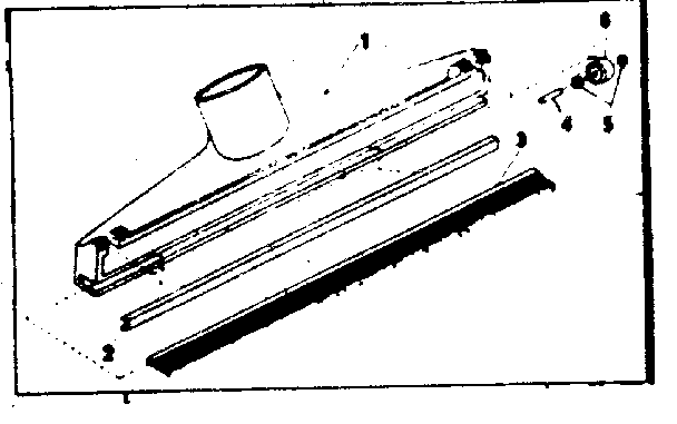 Wide Nozzle Diagram and Parts List for 75817810  Craftsman Utility Vacuum