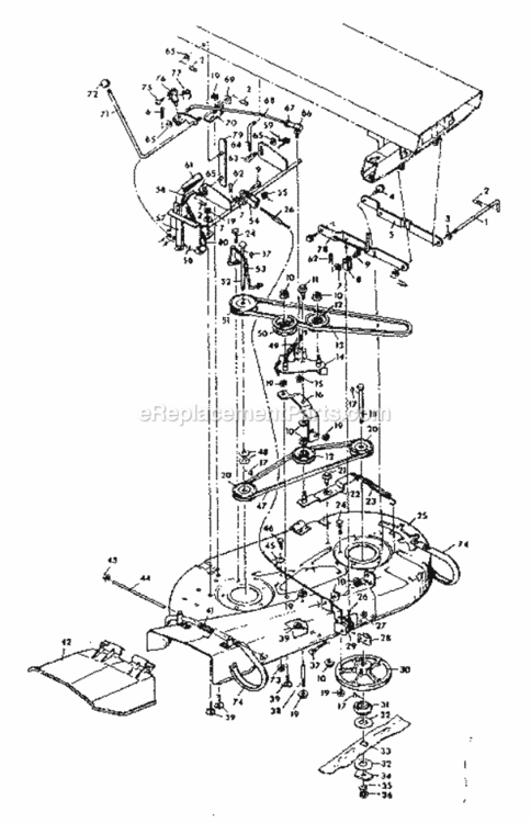 Page E Diagram and Parts List for 5022408491  Craftsman Lawn Tractor