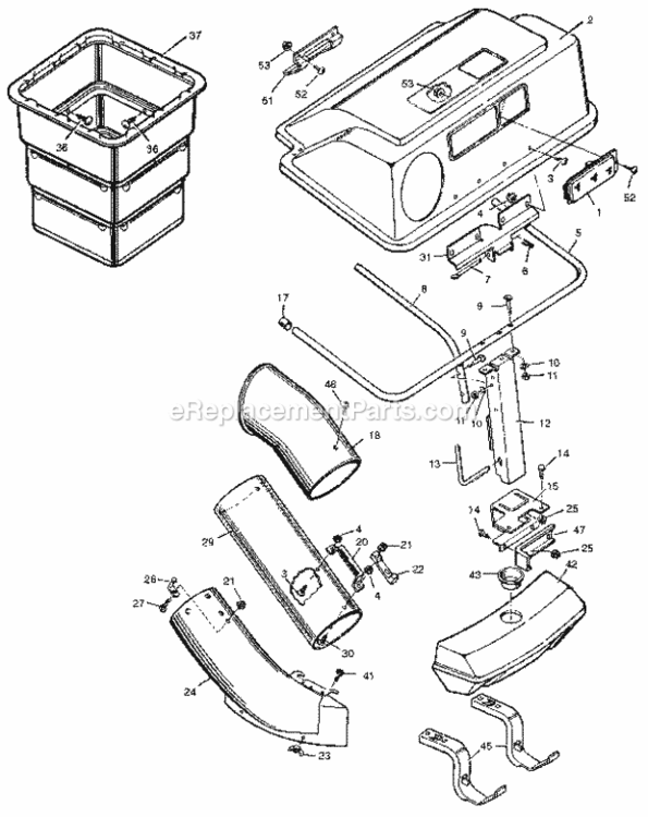 Page A Diagram and Parts List for 502249272  Craftsman Lawn Tractor Accessories