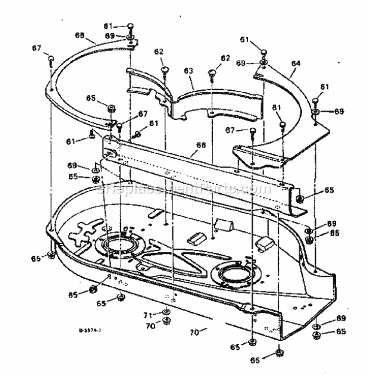 Page B Diagram and Parts List for 502249310  Craftsman Lawn Tractor Accessories