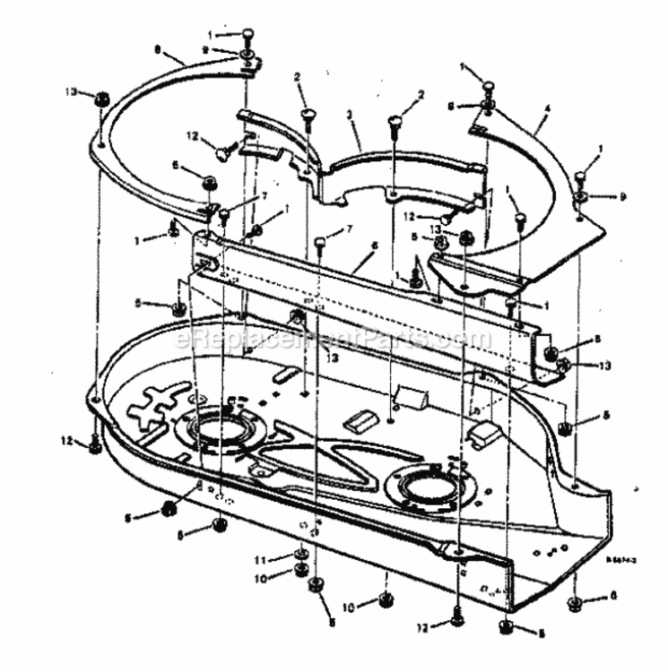 Page B Diagram and Parts List for 502249312  Craftsman Lawn Tractor Accessories