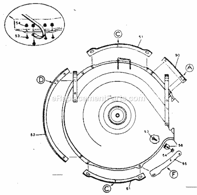 Page B Diagram and Parts List for 502249362  Craftsman Lawn Tractor Accessories