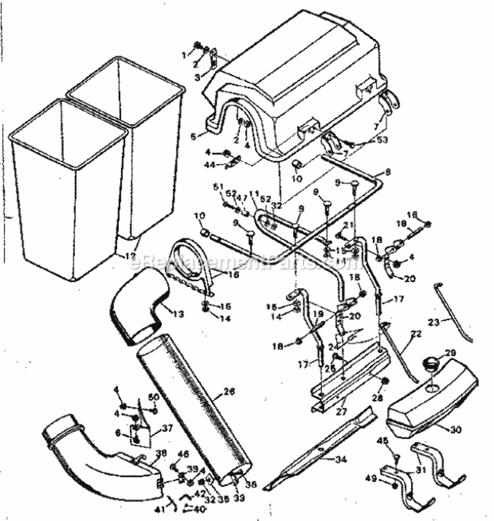 Page A Diagram and Parts List for 502249370  Craftsman Lawn Tractor Accessories