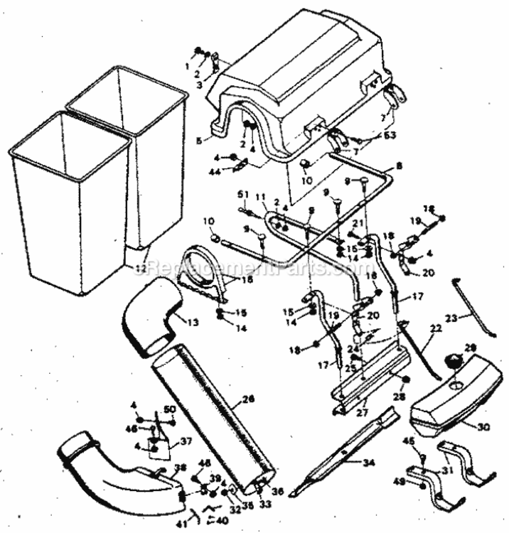 Page A Diagram and Parts List for 502249371  Craftsman Lawn Tractor Accessories